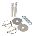 Alum Hood Pin Kit 1/2in with 1/4in Clips Silver