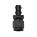 Pushlock Hose End Black Straight -12