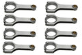 SBF 4340 Forged H-Beam Rods 5.400 w/2.123 Pin