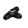 #8 Male Tee w/1/8 FPT Port - Black