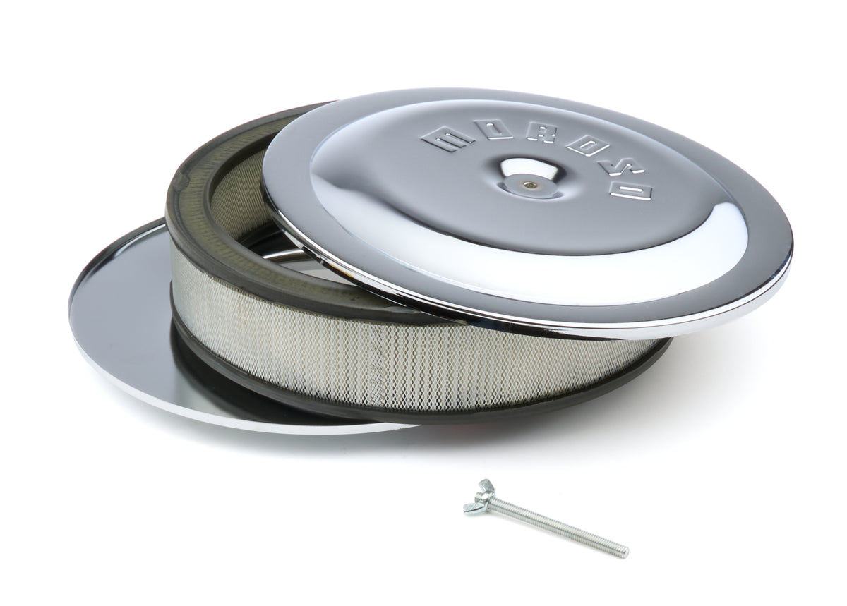 14in Chrome Air Cleaner 3in Filter