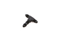 4AN Bulkhead Adapter Tee Bulkhead On Side Black