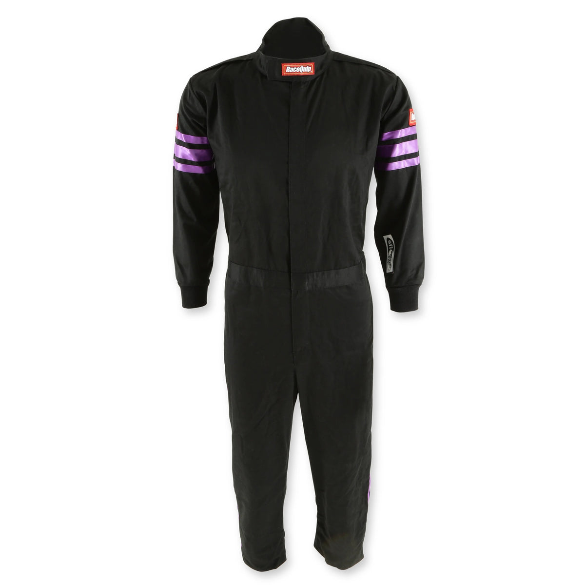 Black Suit Single Layer Kids Medium Purple Trim