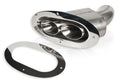 Through body Exhaust Tip Angled-Oval 3in Inlet