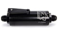 10 AN Fuel Filter With Shutoff Black 100 Micron
