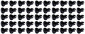 Oval Head Dzus Buttons .500 Long 50 Pack Black