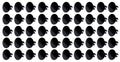 Large Head Dzus Buttons .500 Long 50 Pack Black