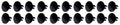 Large Head Dzus Buttons .500 Long 10 Pack Black