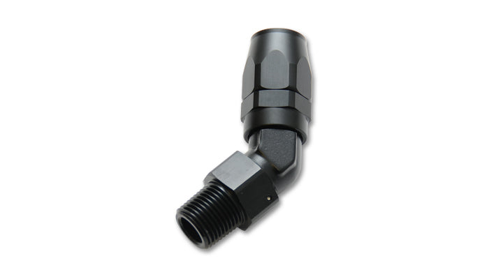 '-10AN Male 1/2in NPT 45 Degree Hose End Fitting