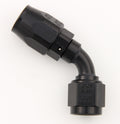 #6 60 Deg Dbl Swivel Hose End Black
