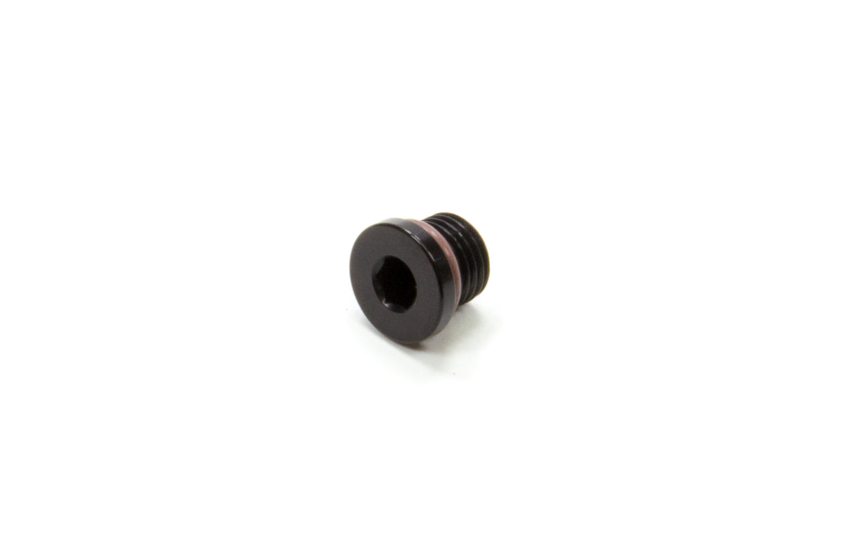 '-3 ORB Internal Hex Port Plug - Aluminum - Black